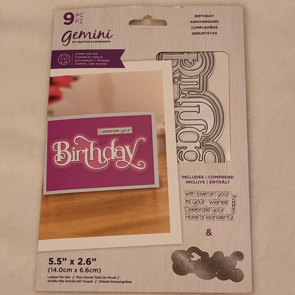 Home Party Supplies Die Set - Purple, Blue